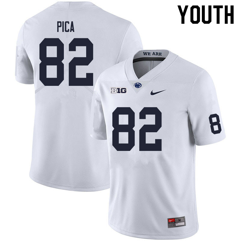 NCAA Nike Youth Penn State Nittany Lions Cameron Pica #82 College Football Authentic White Stitched Jersey KNH3098MT